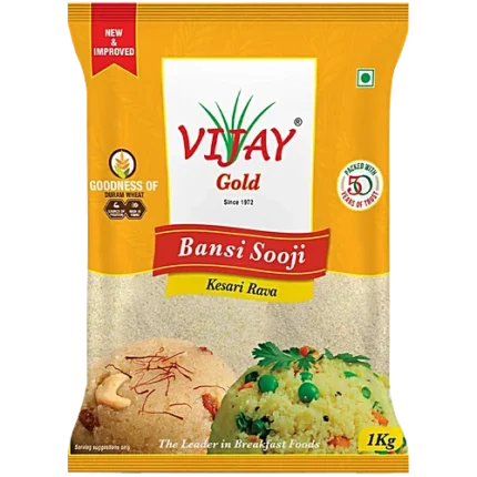 Vijay Gold Bansi Rava -Premium Kesari Rava 1kg